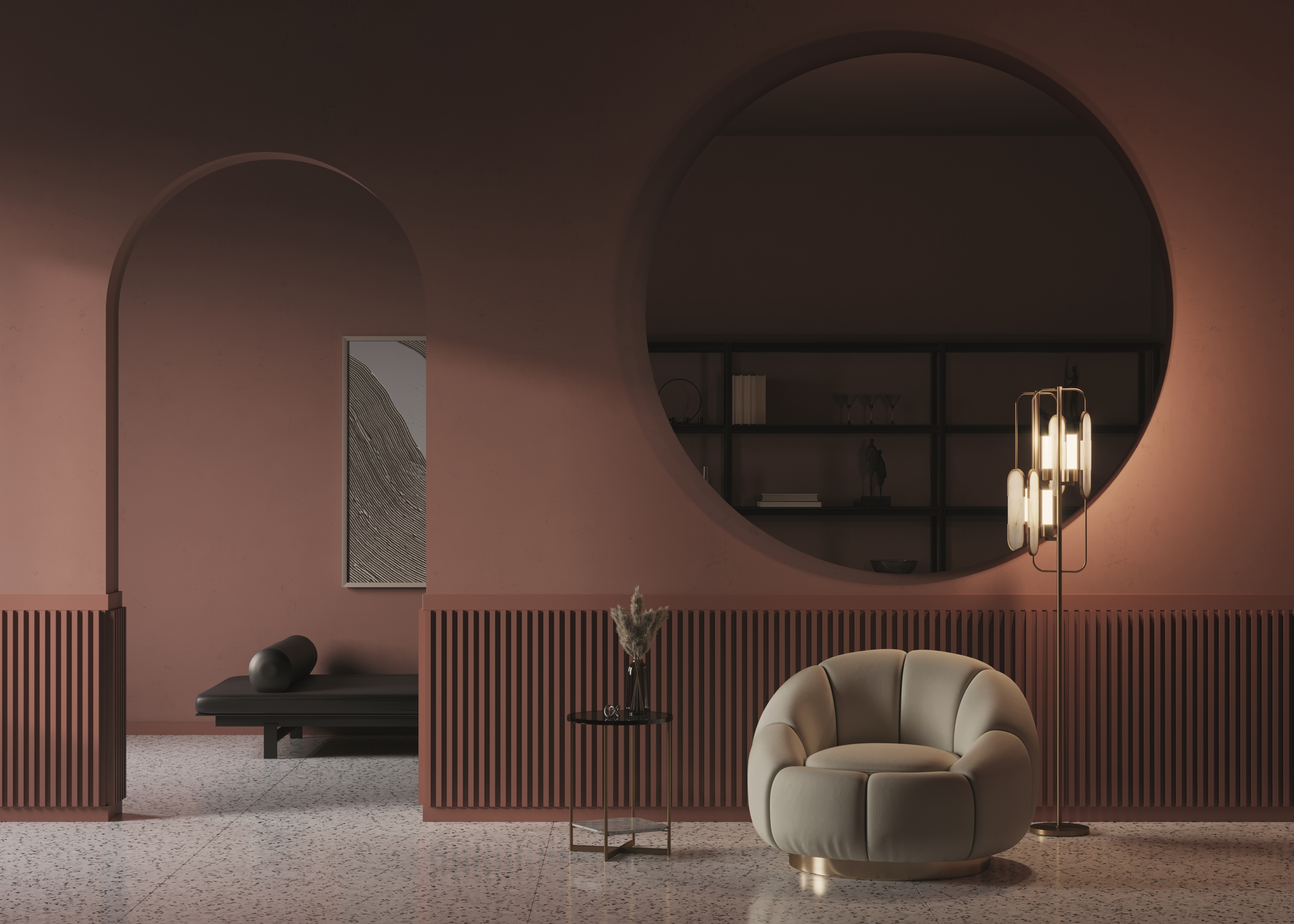 Напольный светильник (торшер) Maytoni MOD099FL-02G, фото 4